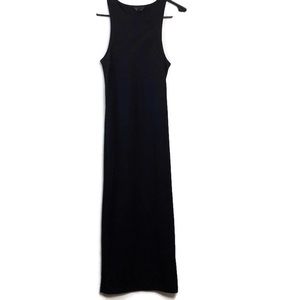 TopShop Size 4 Black Stretch Bodycon Maxi Dress